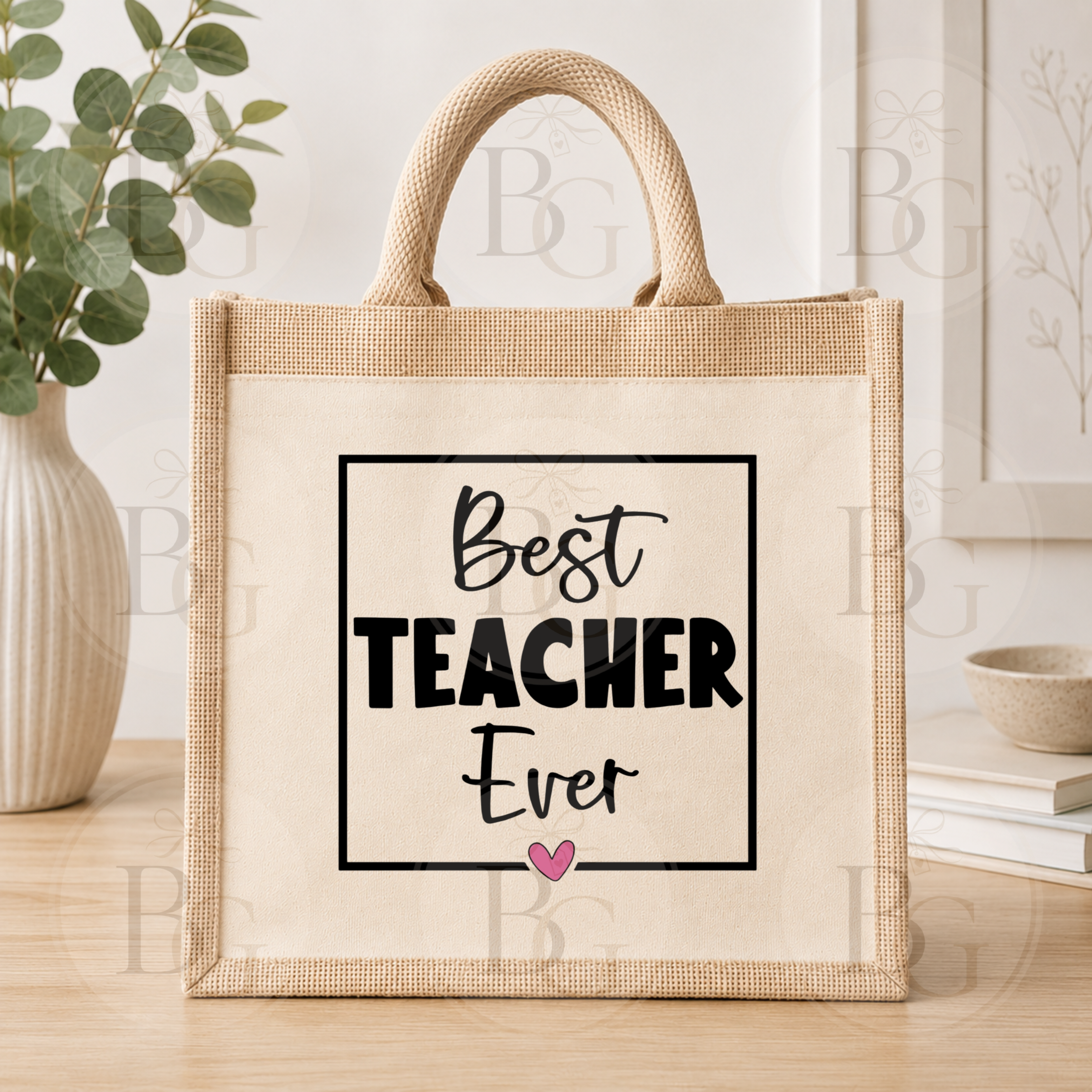 Best Teacher Ever Tote Bag – Teacher Thank You Gift
