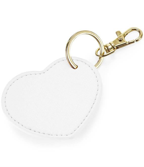 Personalised Name & Initial Heart Key Clip Keyring