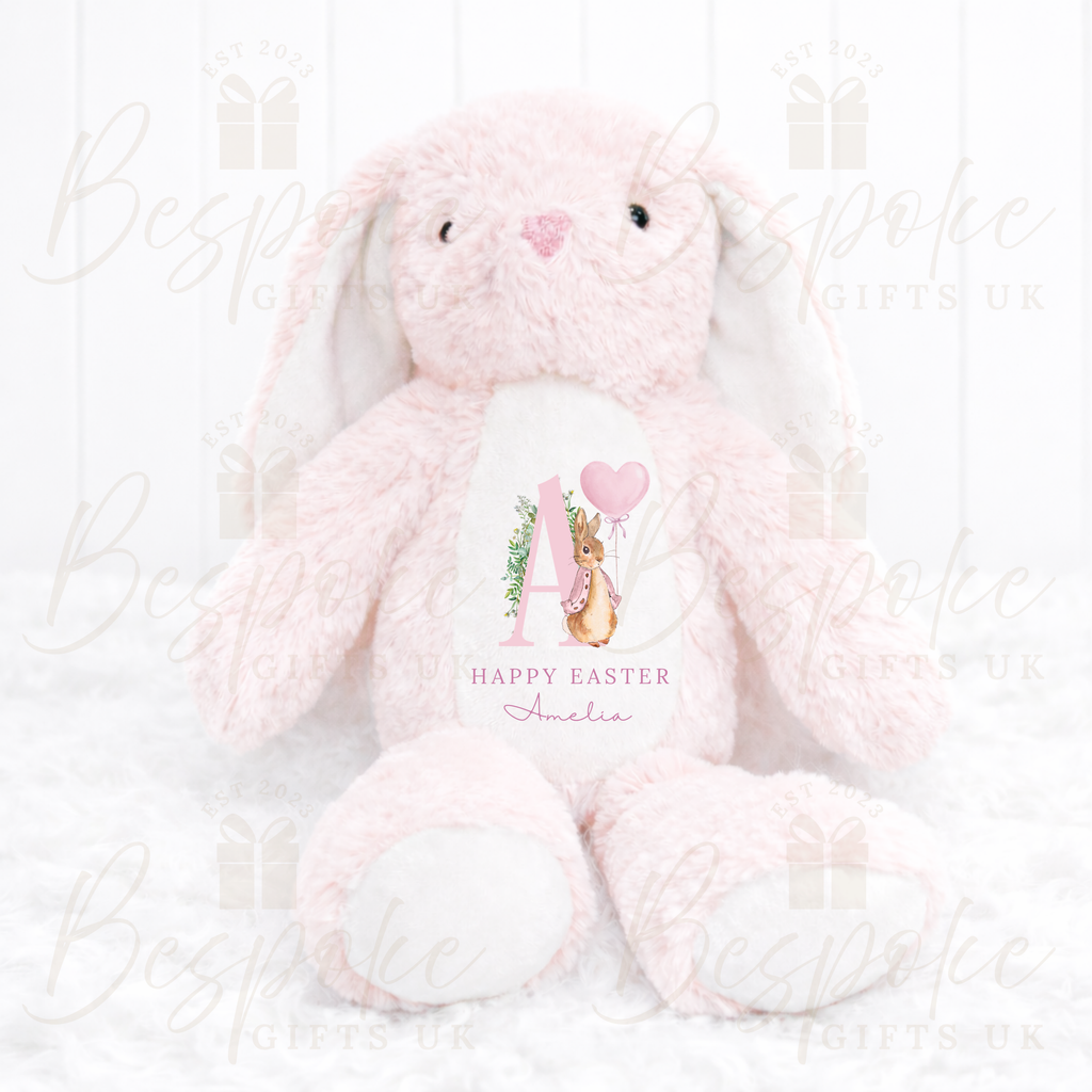 Happy Easter - Personalised Bunny - Pink