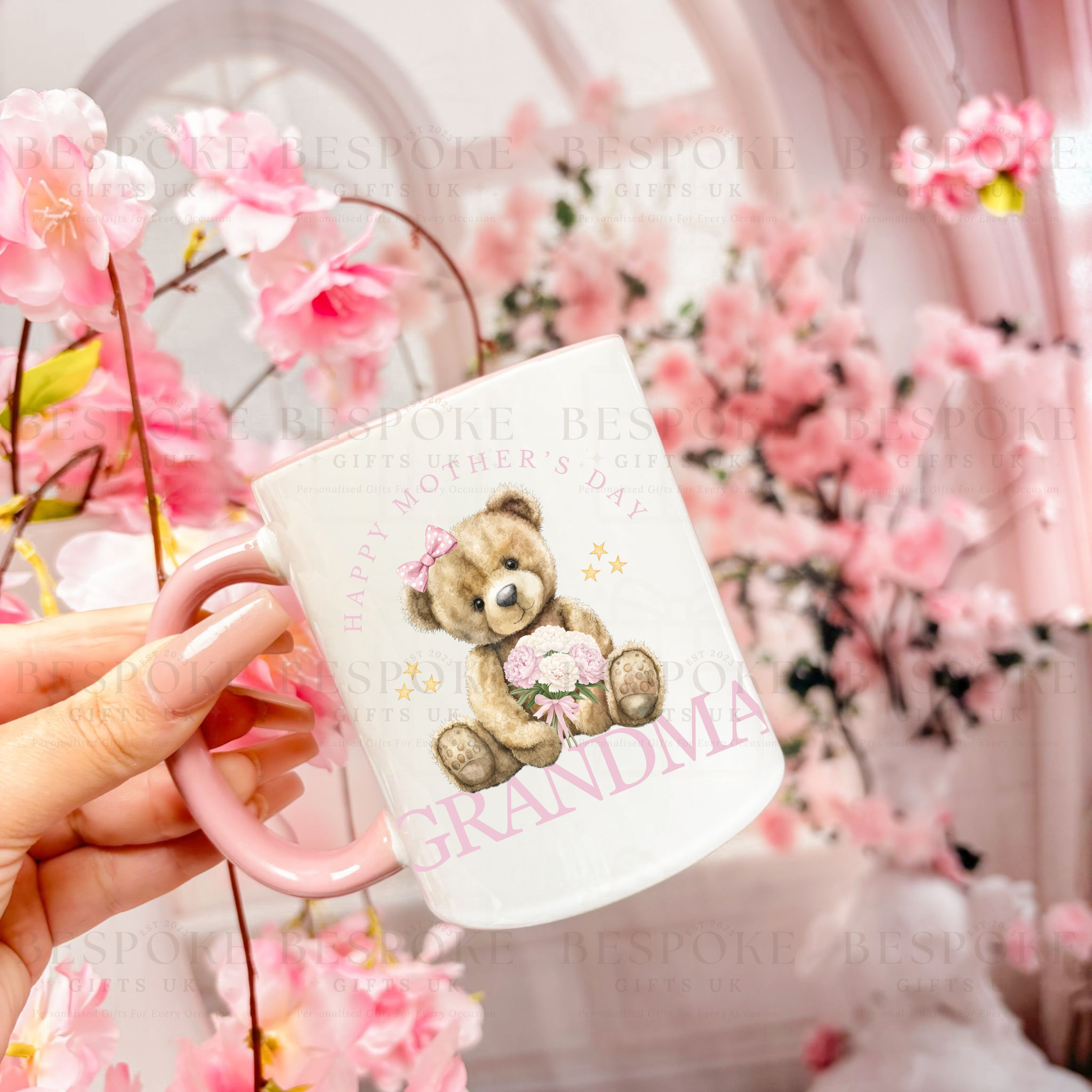 Mother’s Day 11oz Ceramic Pink Mug - Grandma