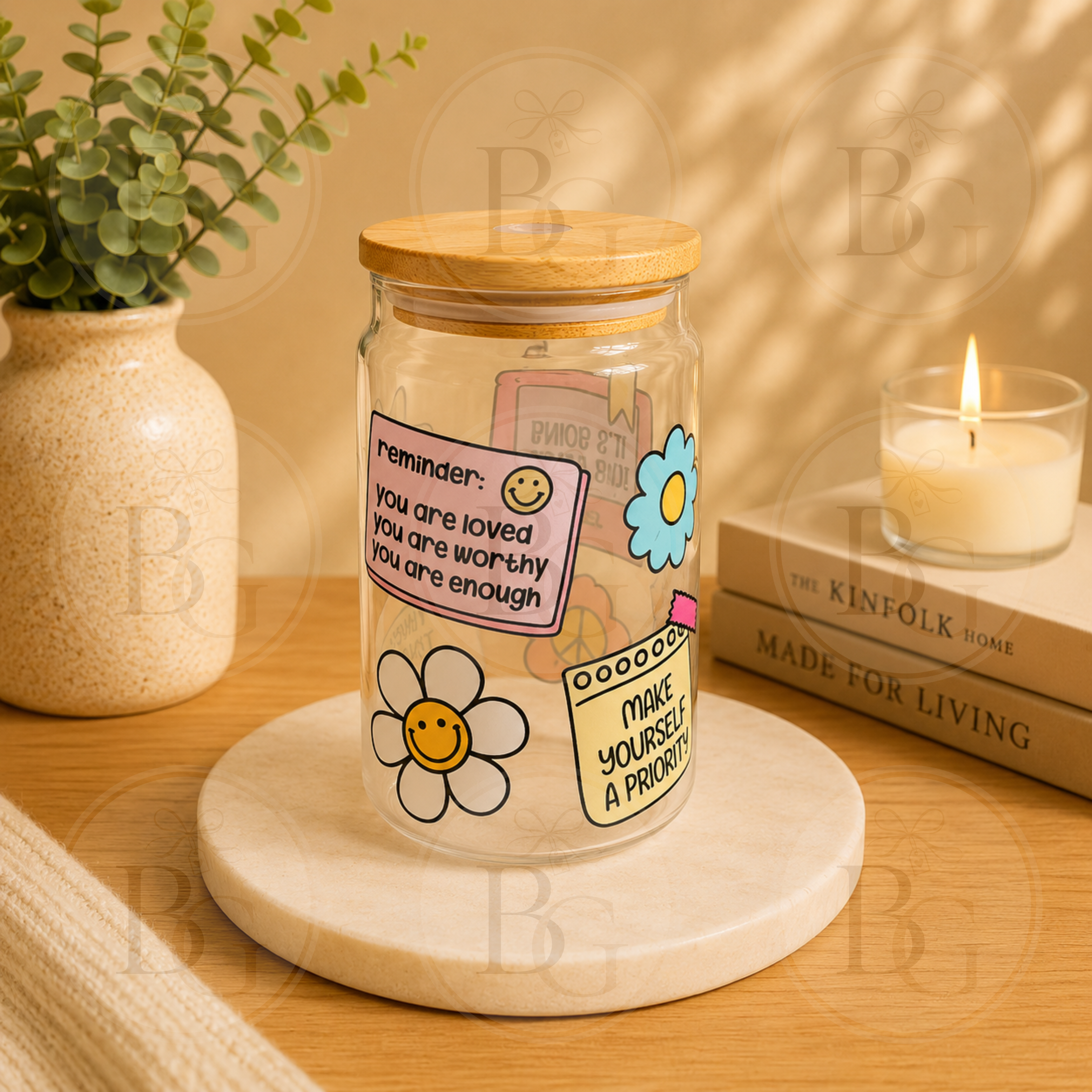 Reminders - 16oz Glass Tumbler