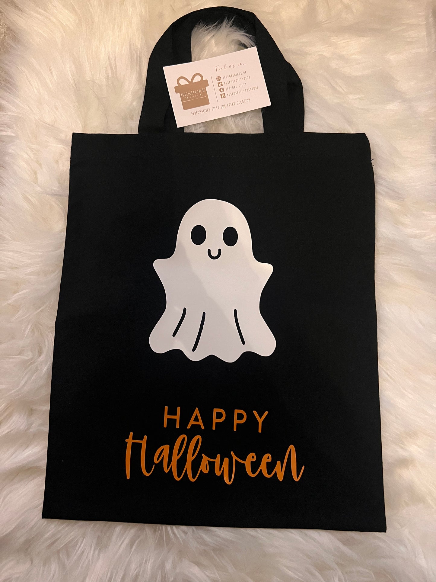 Happy Halloween Black Bag