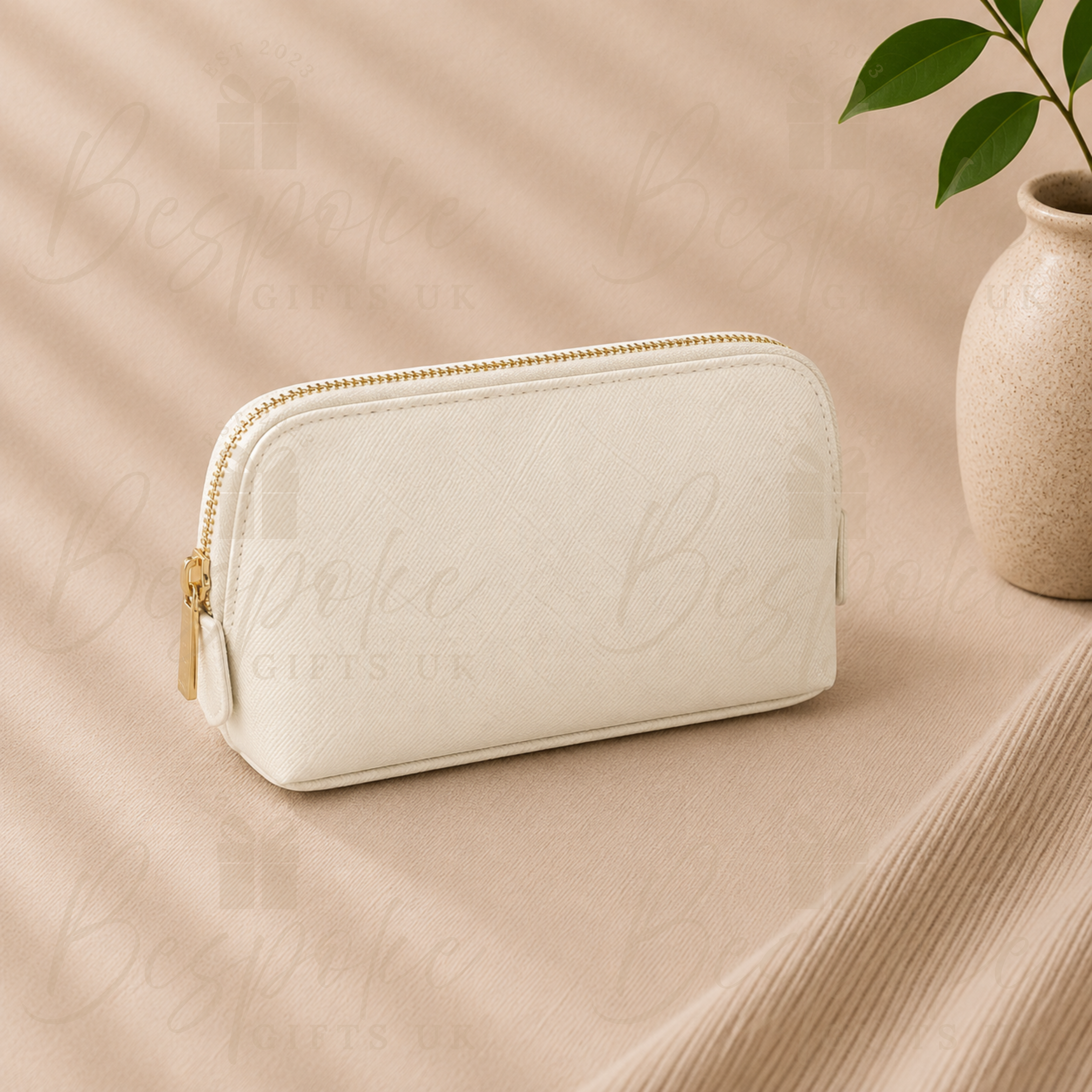 Monogrammed Small Cosmetic Bag