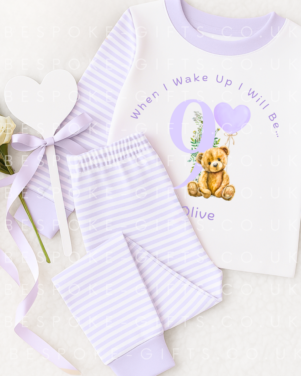 When I Wake Up I Will Be - Teddy Design - Lilac