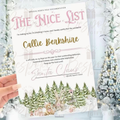 Personalised Nice List Christmas Certificate - Pink
