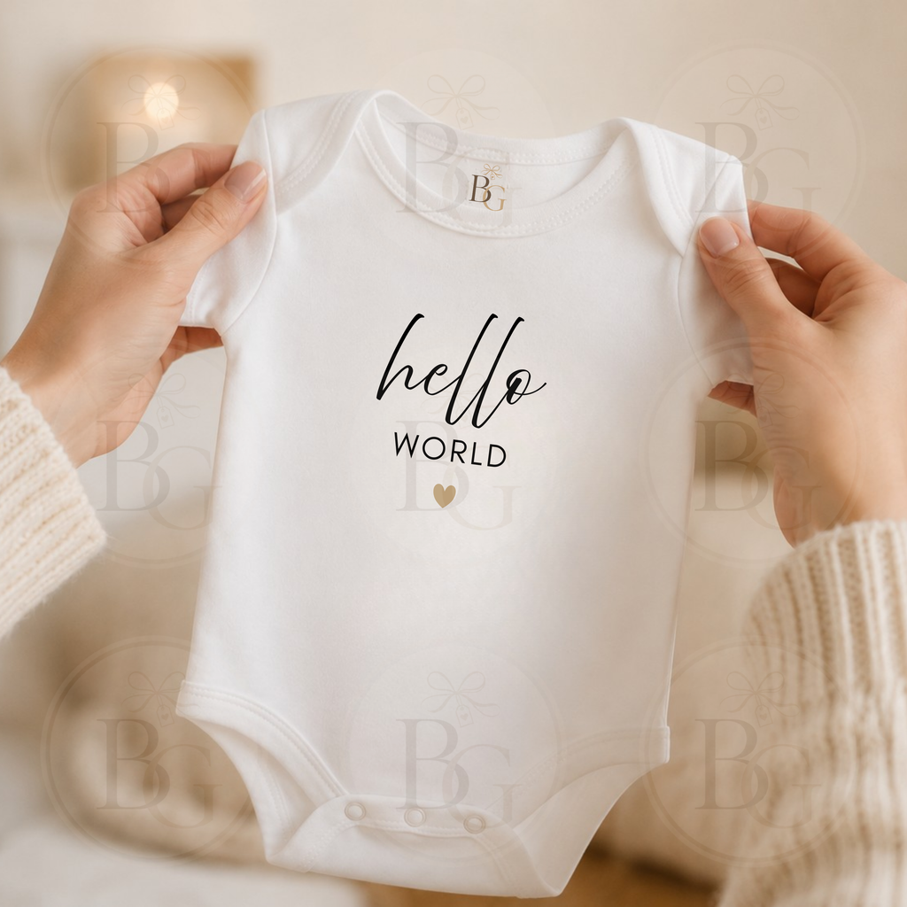 Hello World Baby Bodysuit