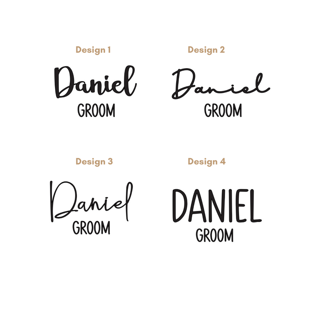 Personalised Wedding Cufflink Box