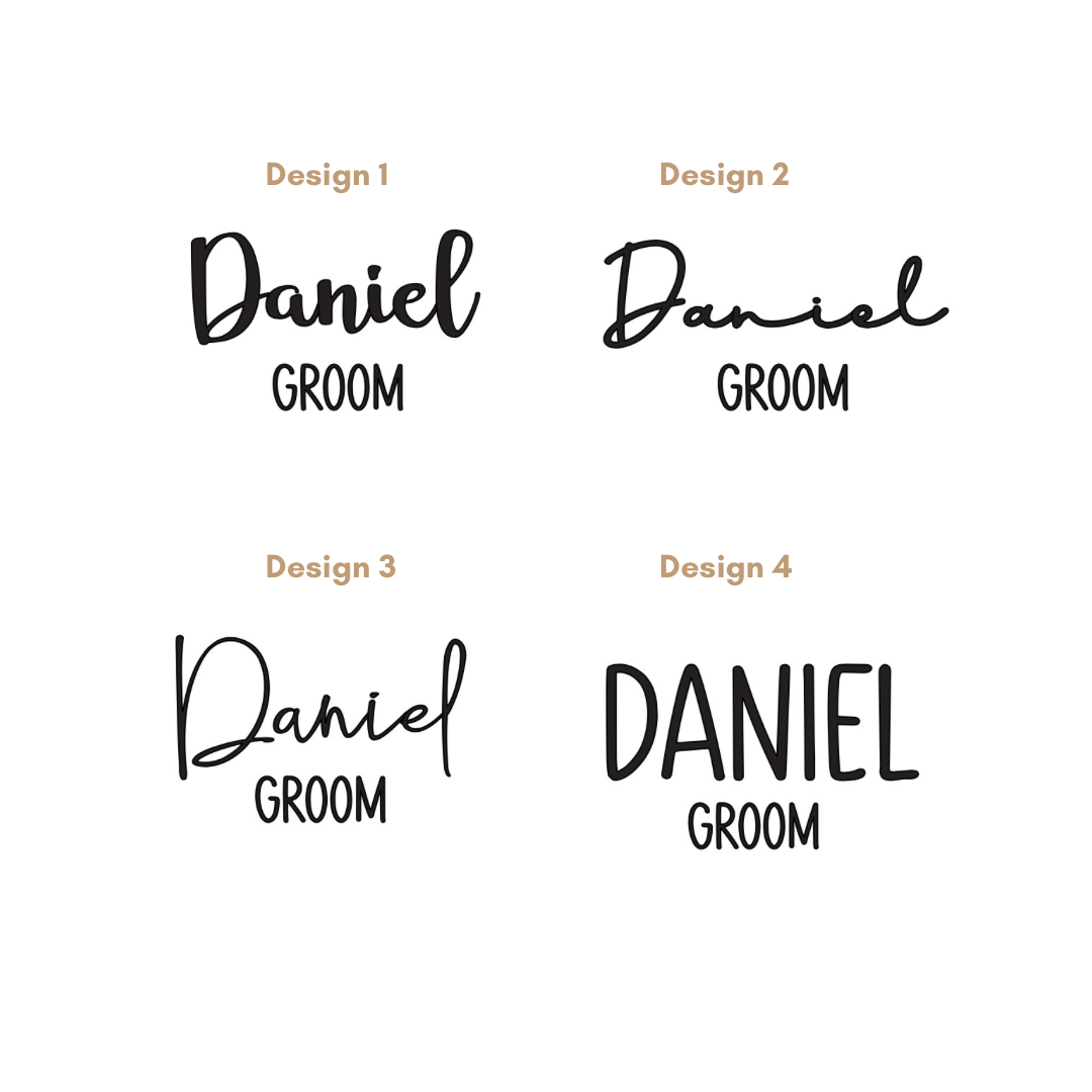 Personalised Wedding Cufflink Box