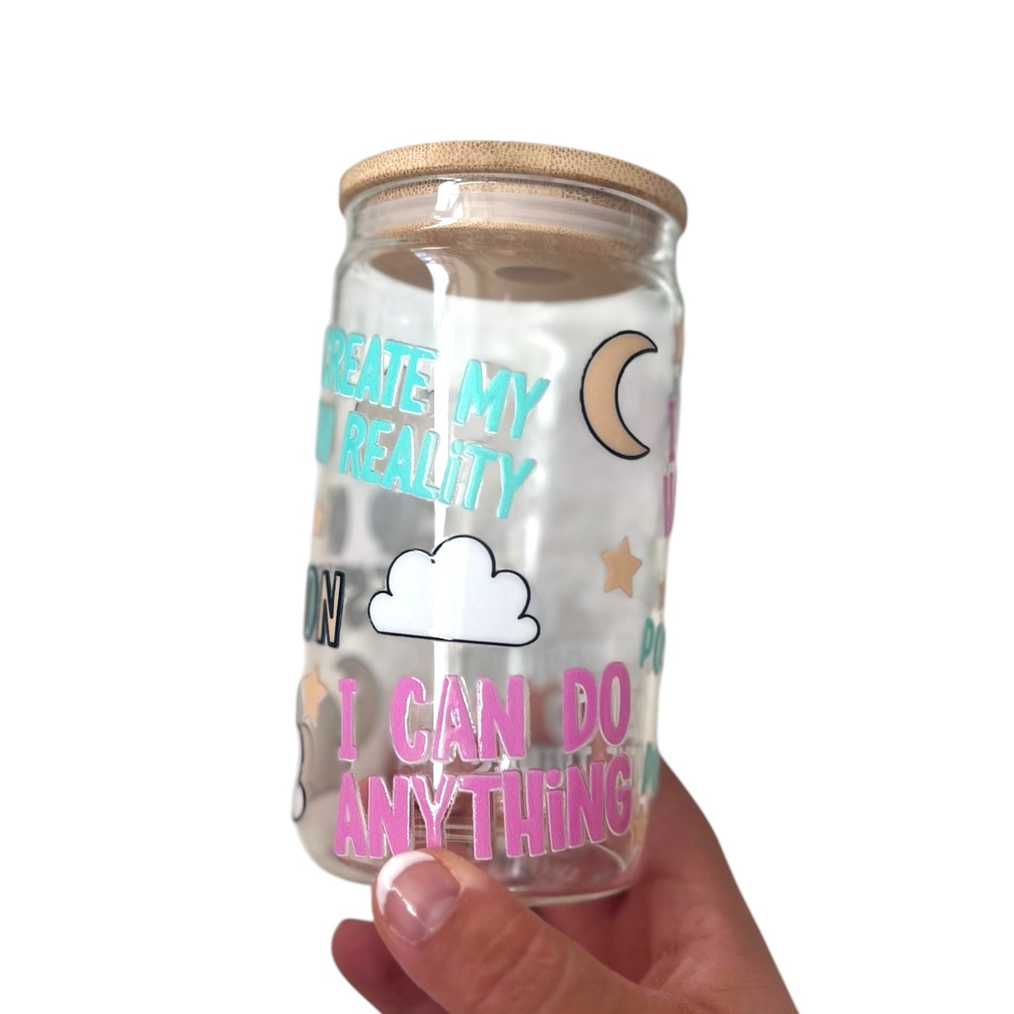 Cup of Manifestation - 16oz Glass Tumbler