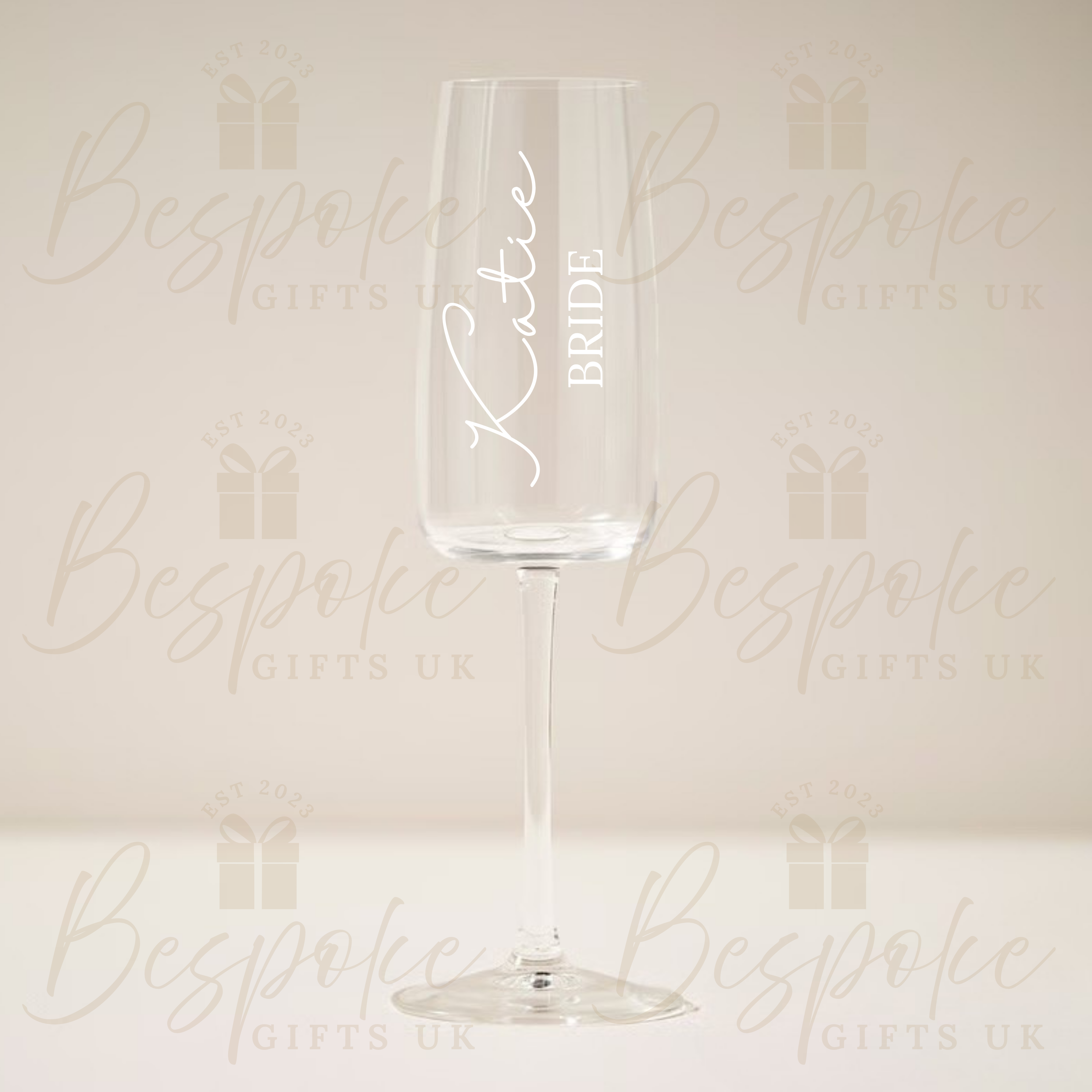 Personalised Wedding Champagne Glasses