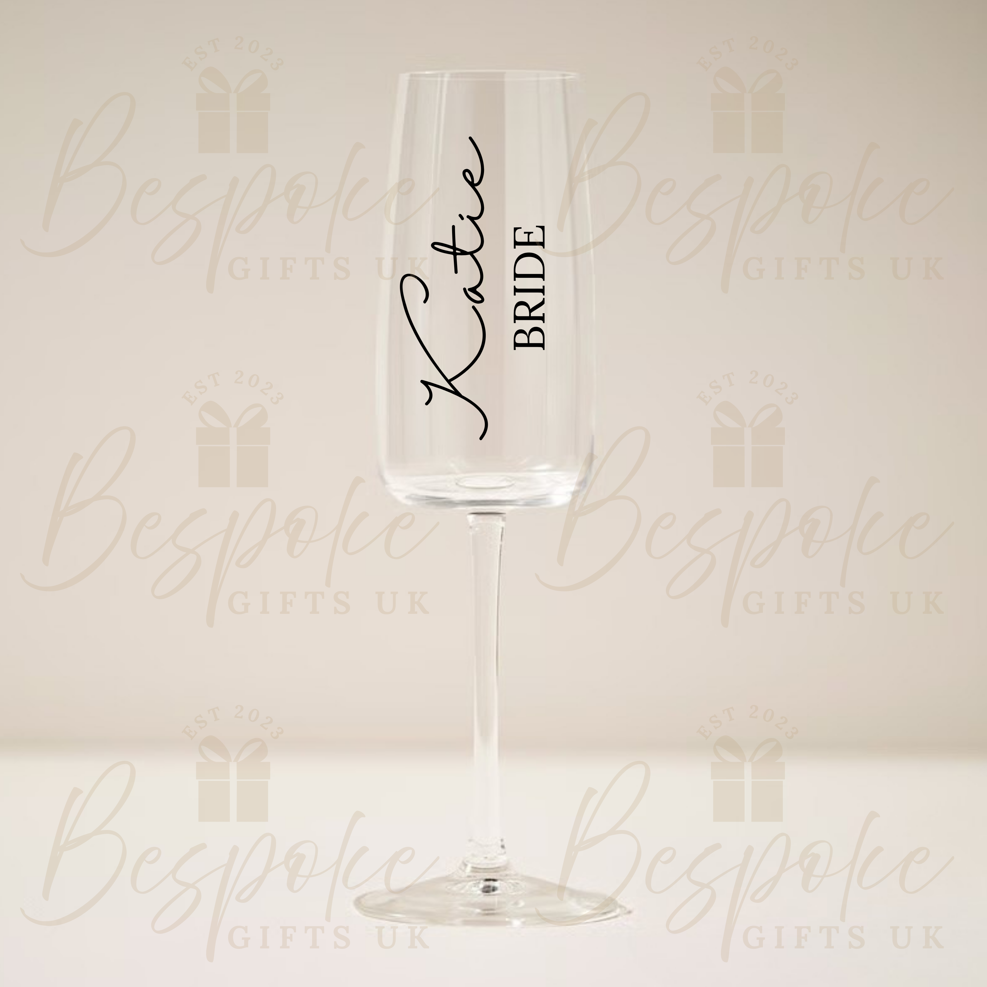 Personalised Wedding Champagne Glasses