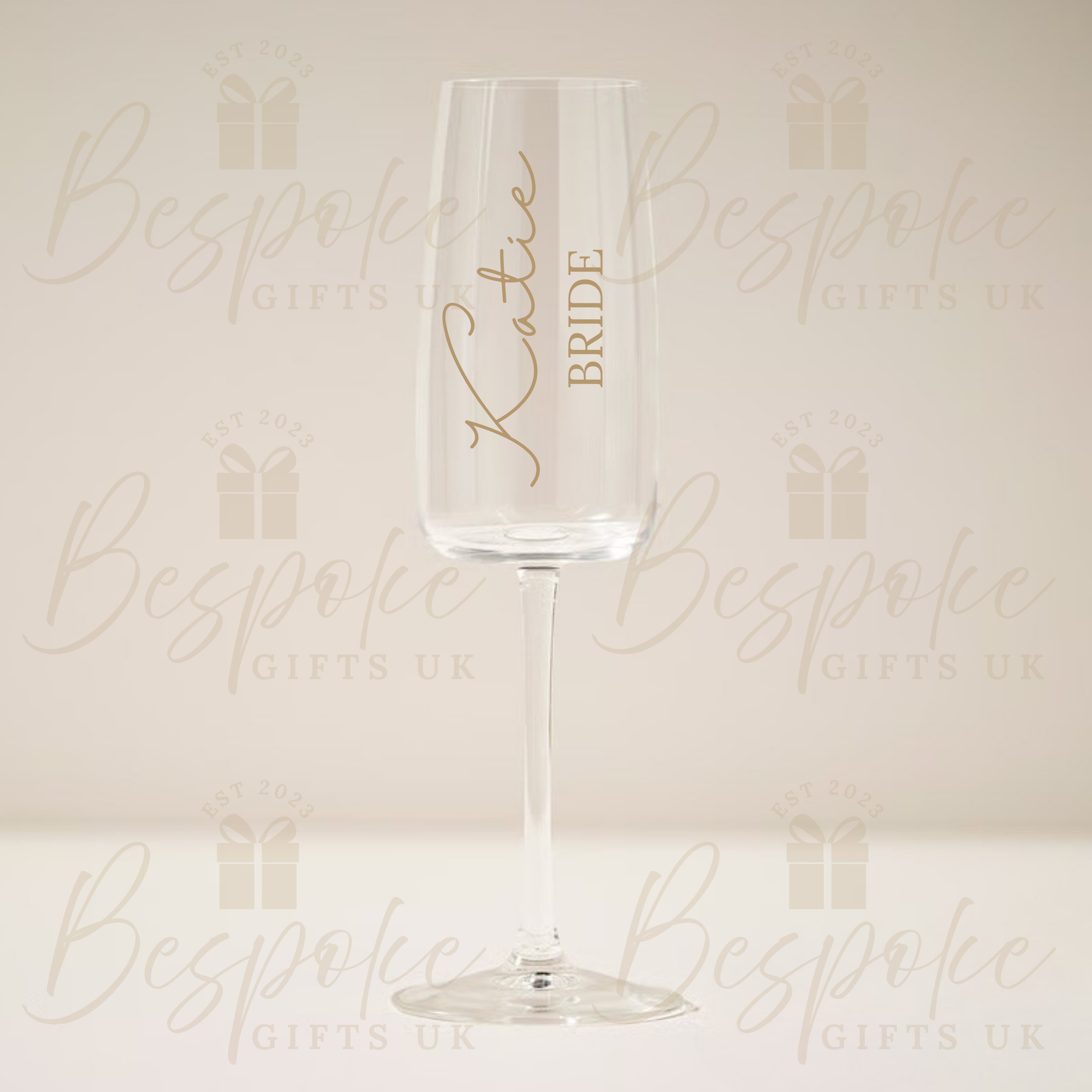 Personalised Wedding Champagne Glasses