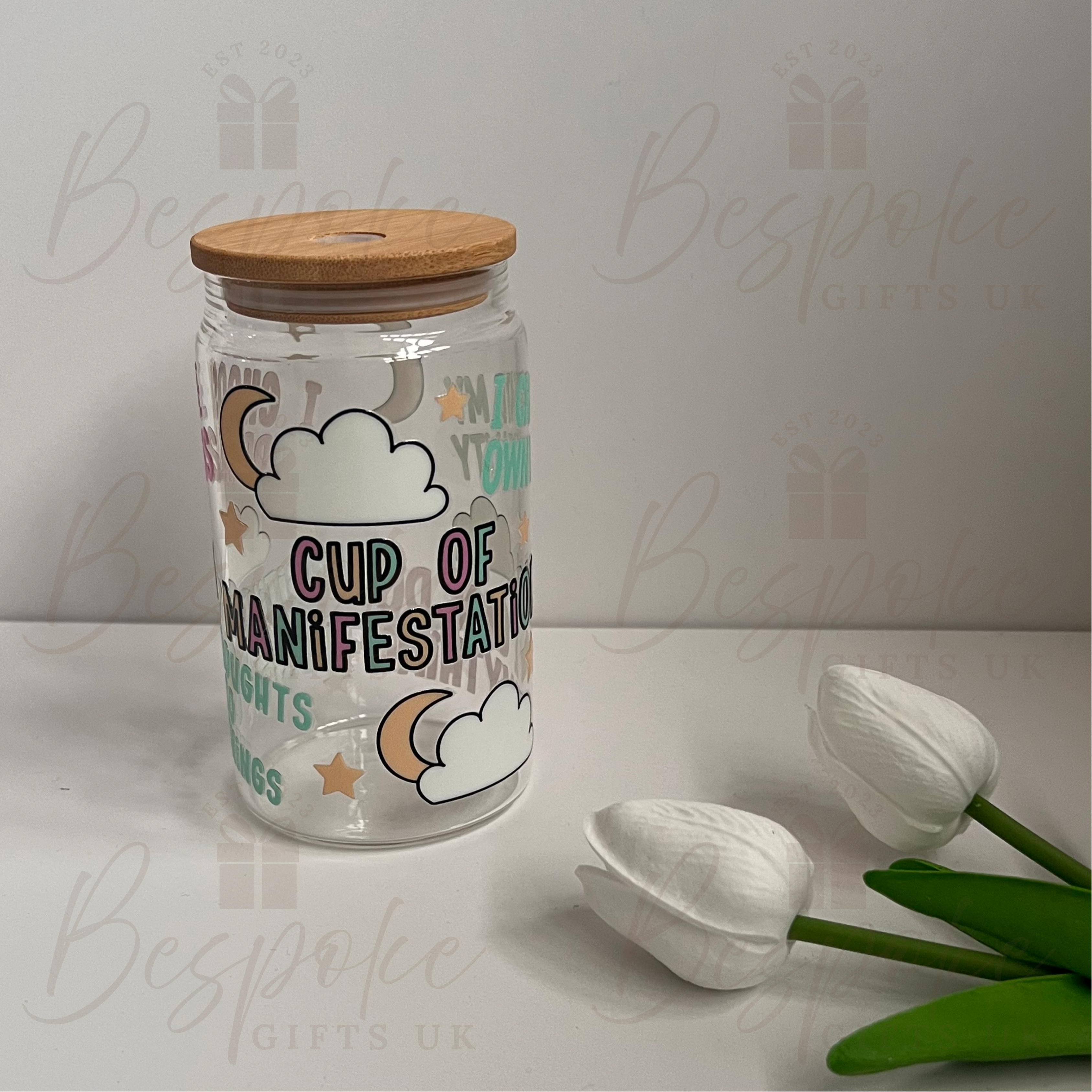 Cup of Manifestation - 16oz Glass Tumbler