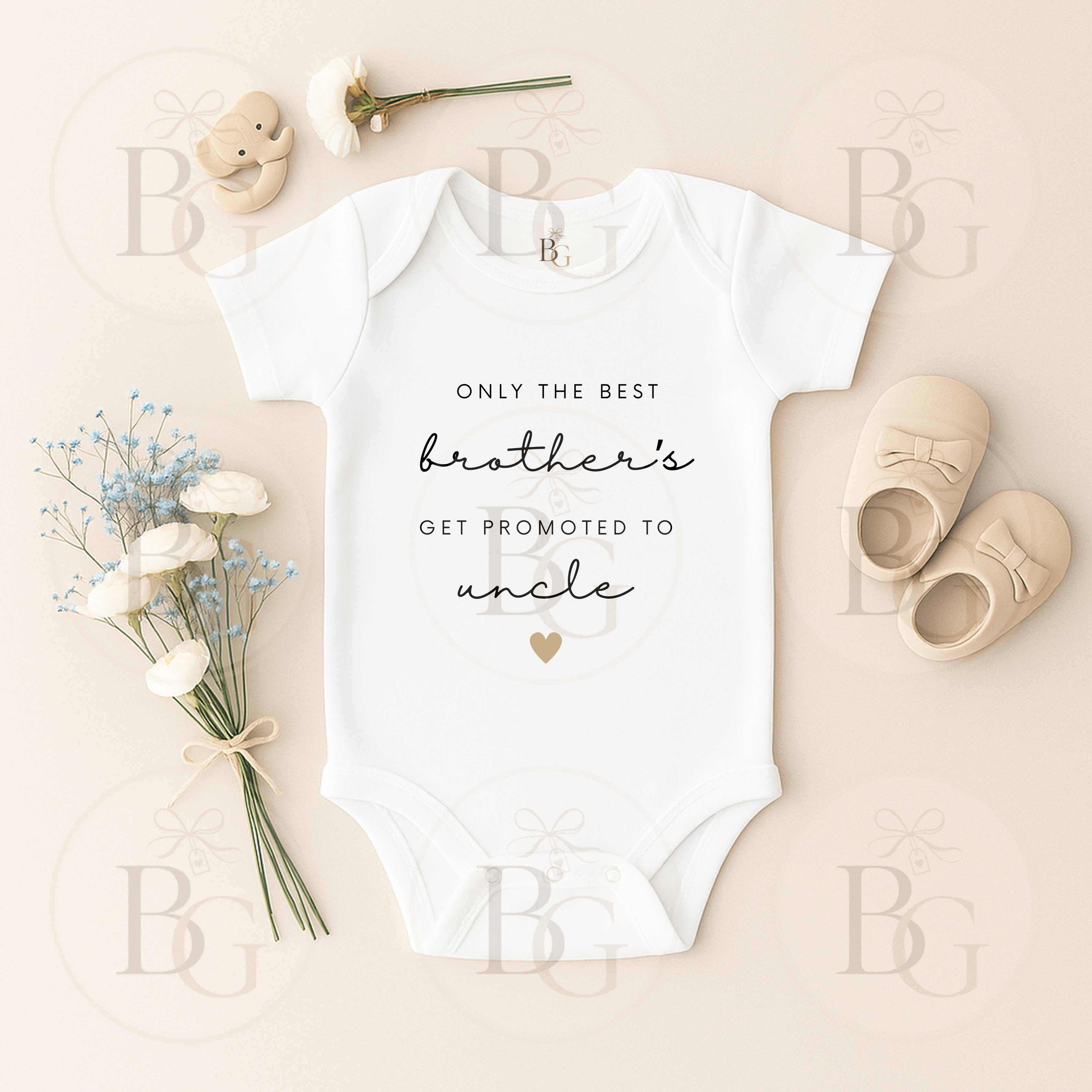 Only the Best Brother’s get promoted to Uncle - Baby Vest