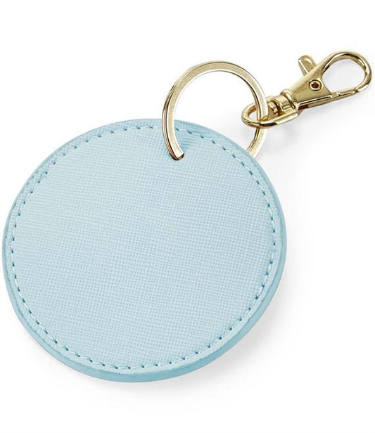 Monogram Circular Key Clip Keyring