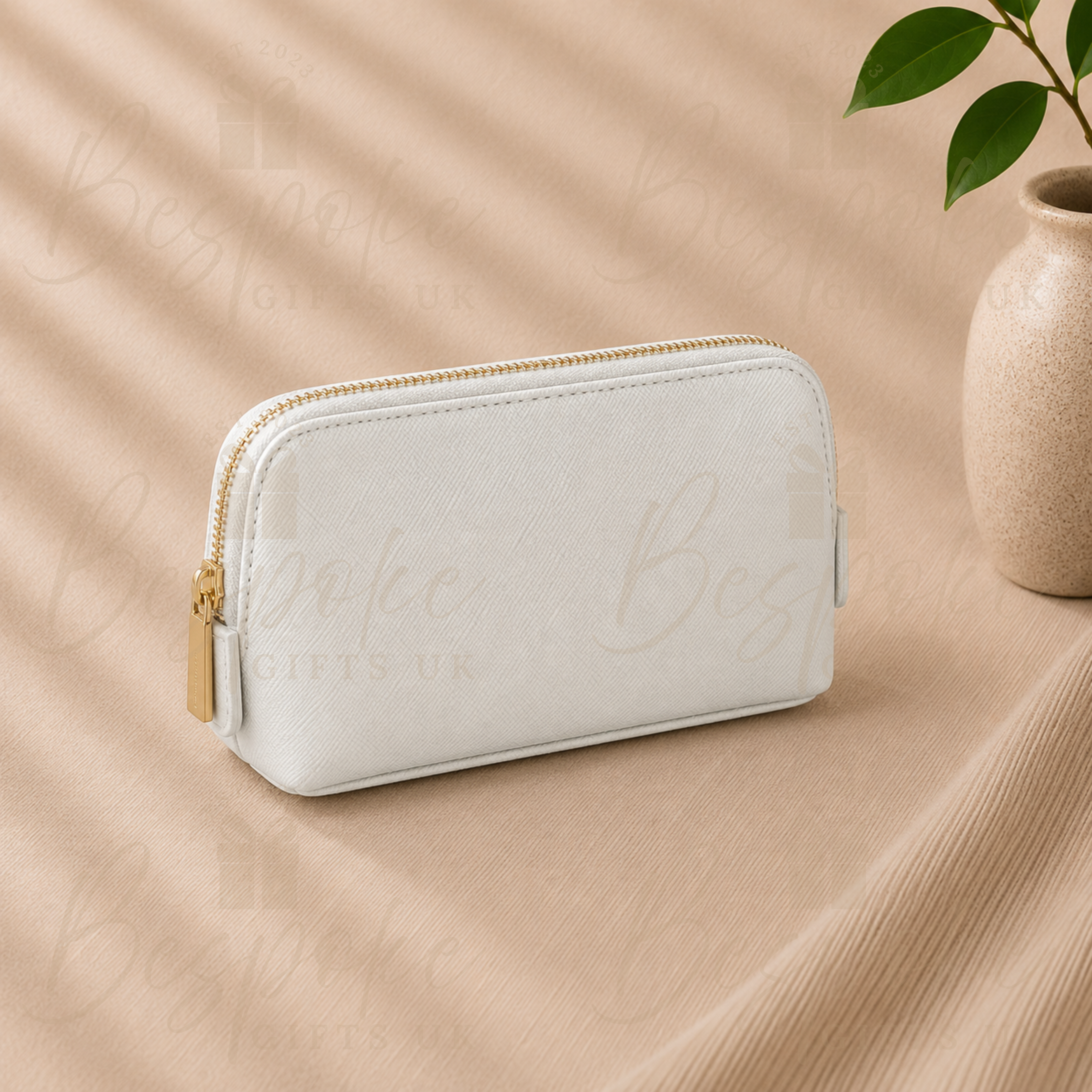 Monogrammed Small Cosmetic Bag