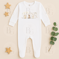 Born In 2026 - Long Sleeve Sleepsuit - Farm Design