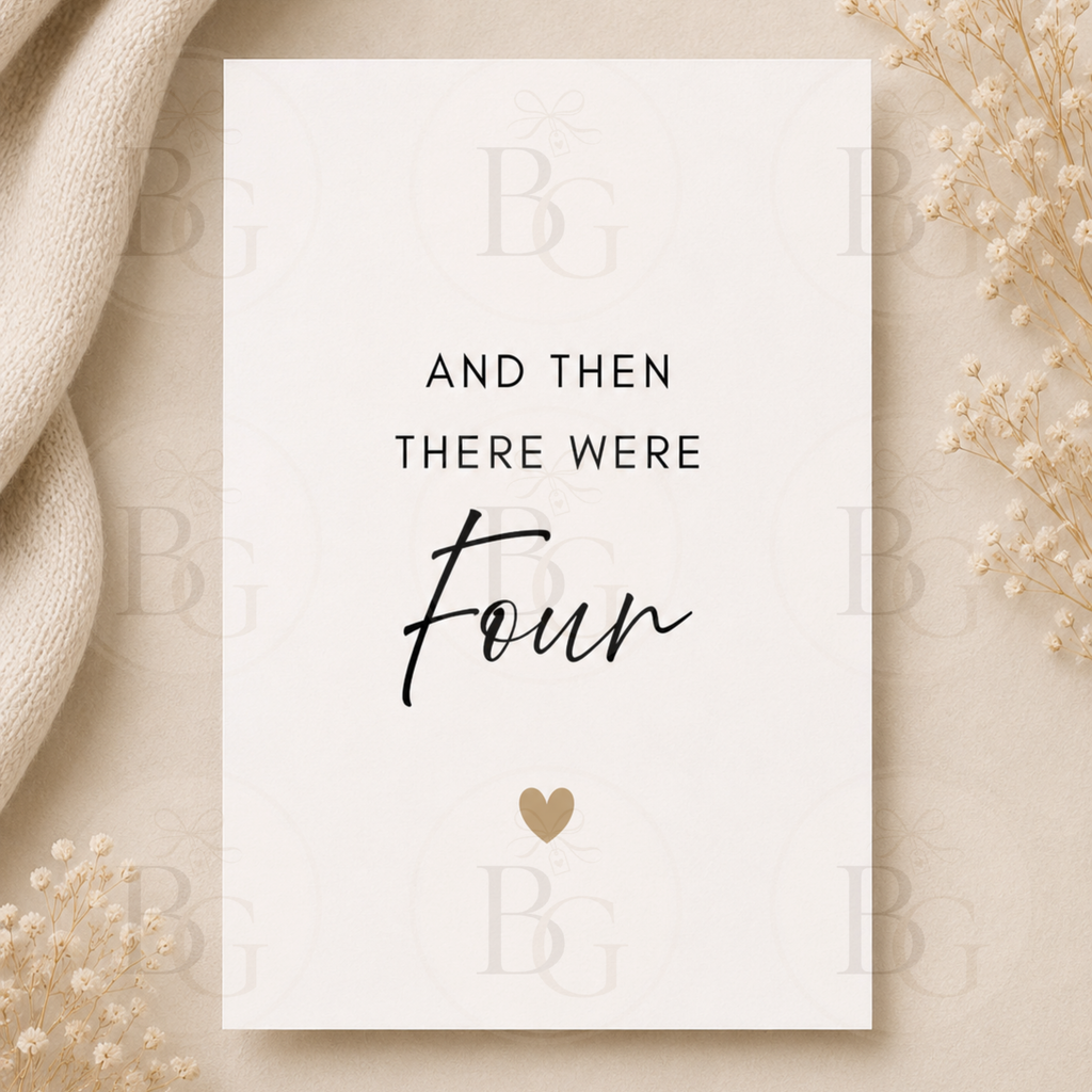 Minimalist Pregnancy Announcement Cards