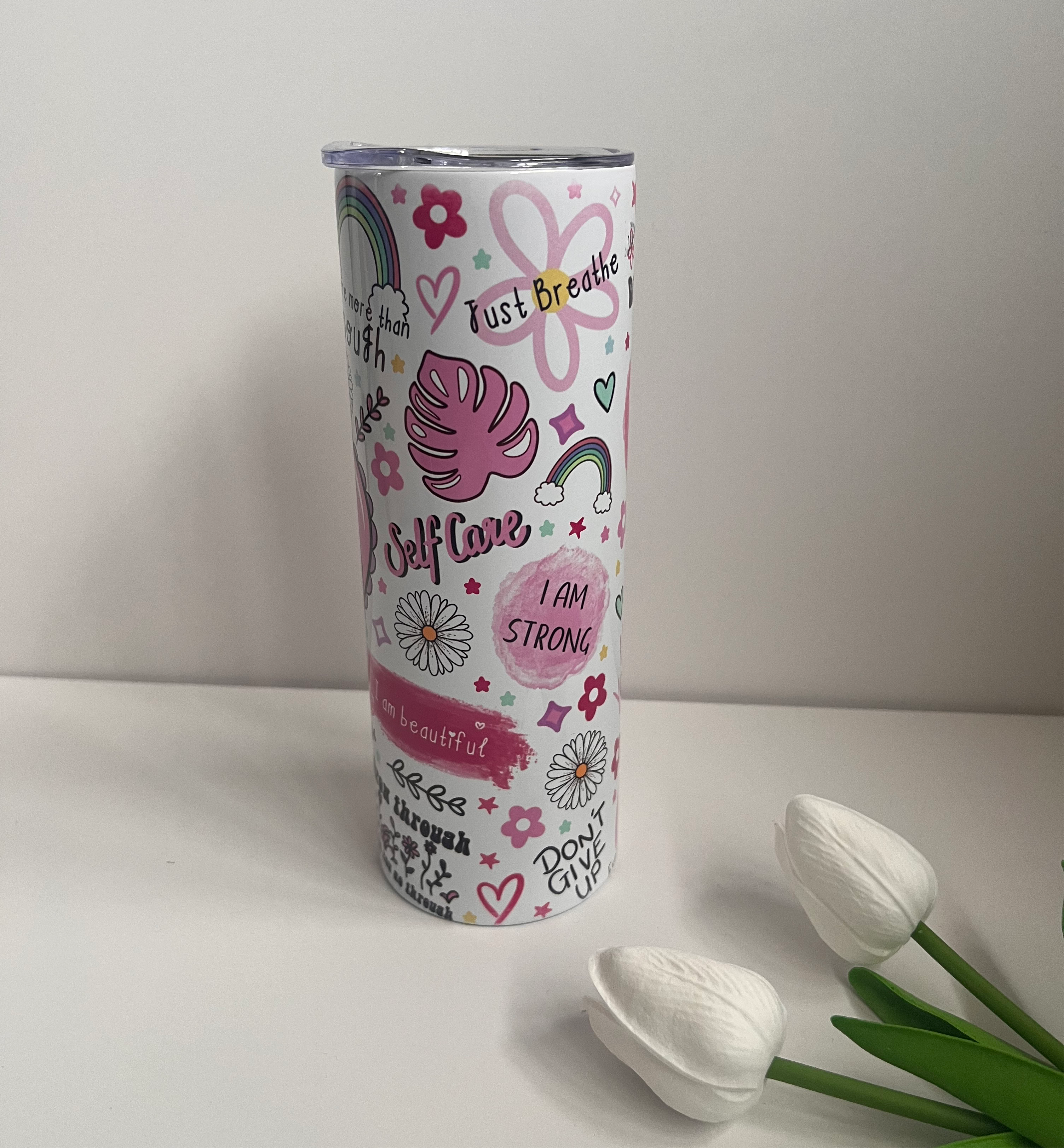 Cup of Positivity 20oz Skinny Tumbler