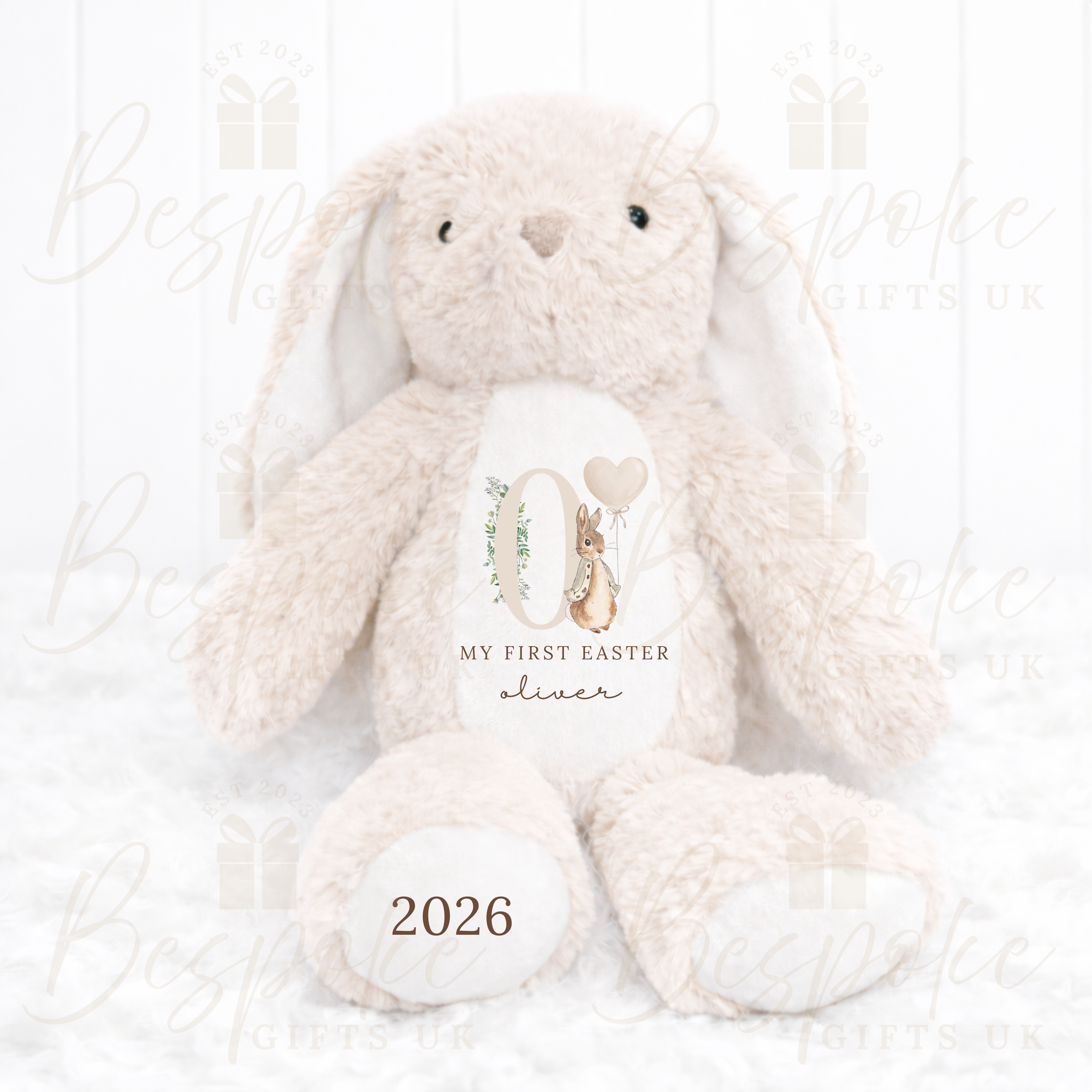 My First Easter - Personalised Bunny - Light Brown