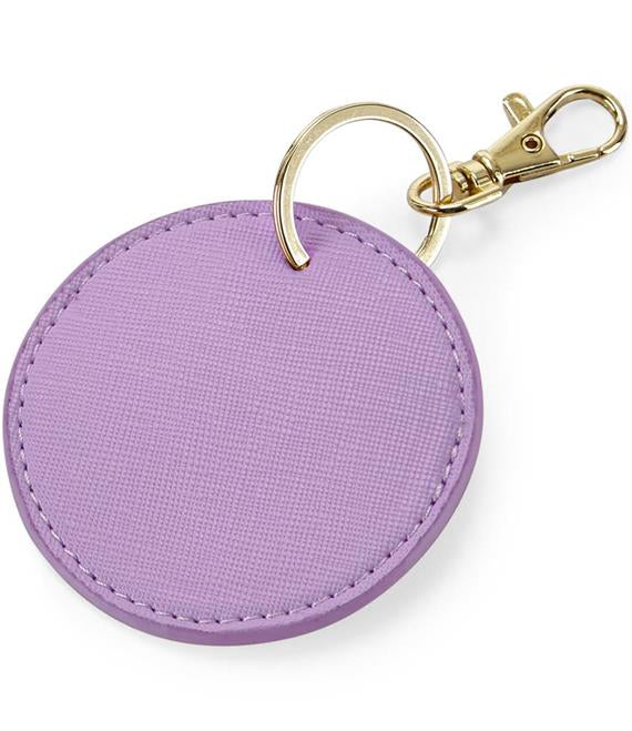 Monogram Circular Key Clip Keyring