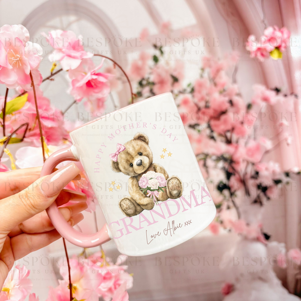 Mother’s Day 11oz Ceramic Pink Mug - Grandma