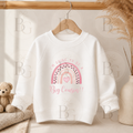 I’m Going To Be A Big Cousin - White Jumper - Pink Design