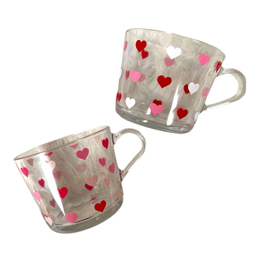 Valentine’s Heart Glass Mug