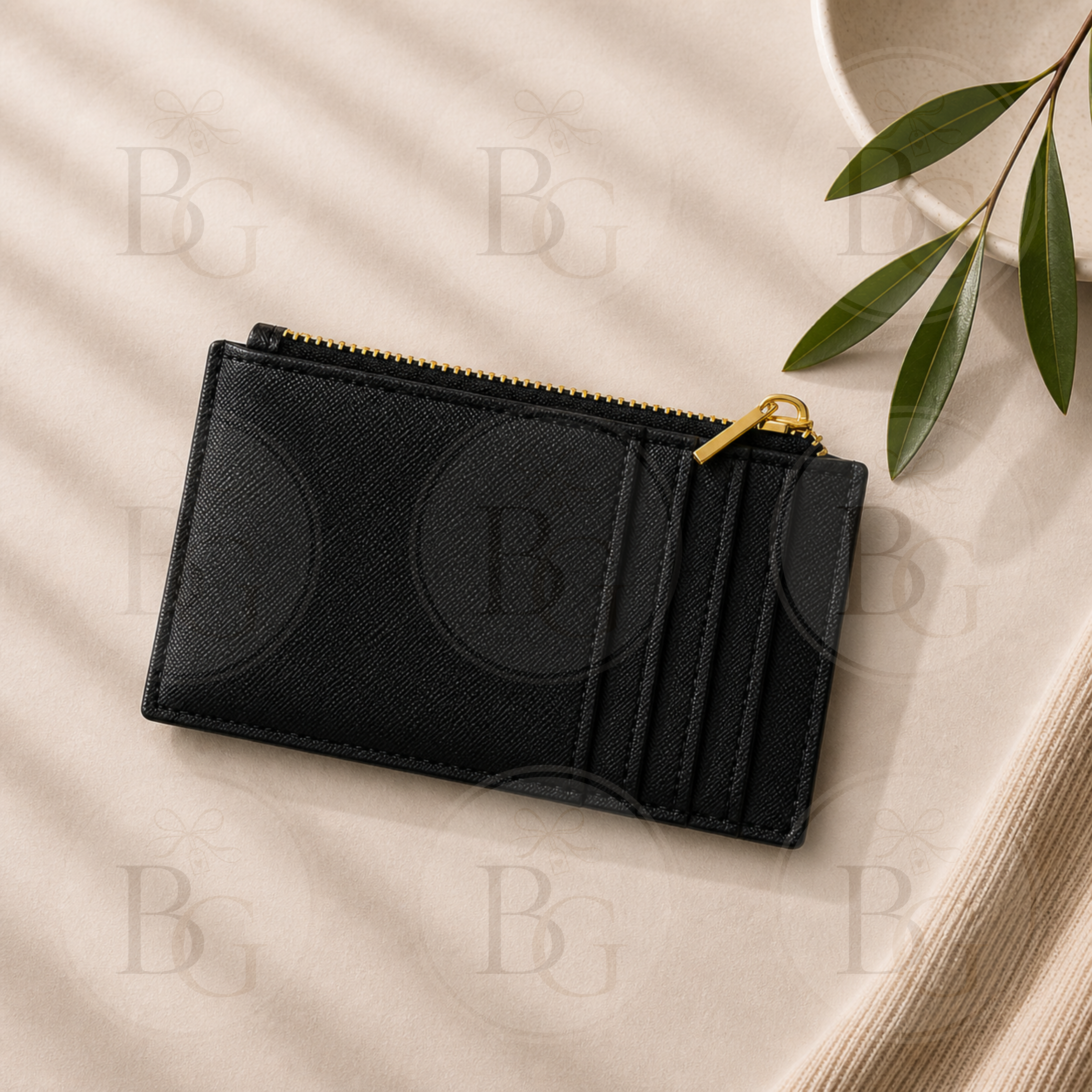 Monogram Card Holder Wallet