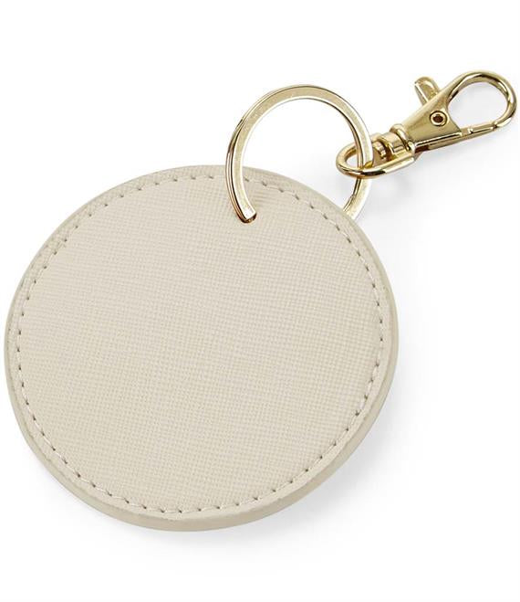 Monogram Circular Key Clip Keyring