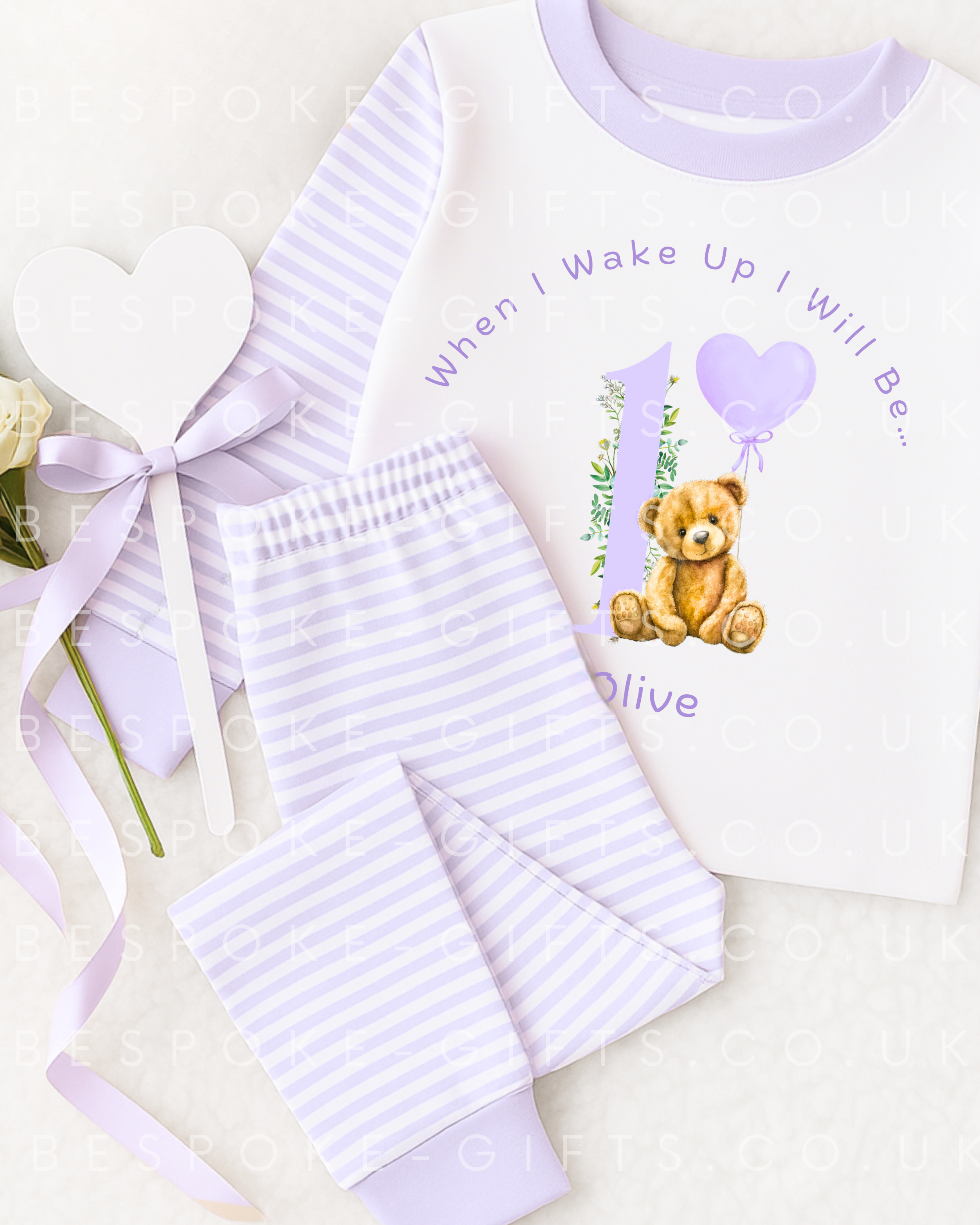 When I Wake Up I Will Be - Teddy Design - Lilac