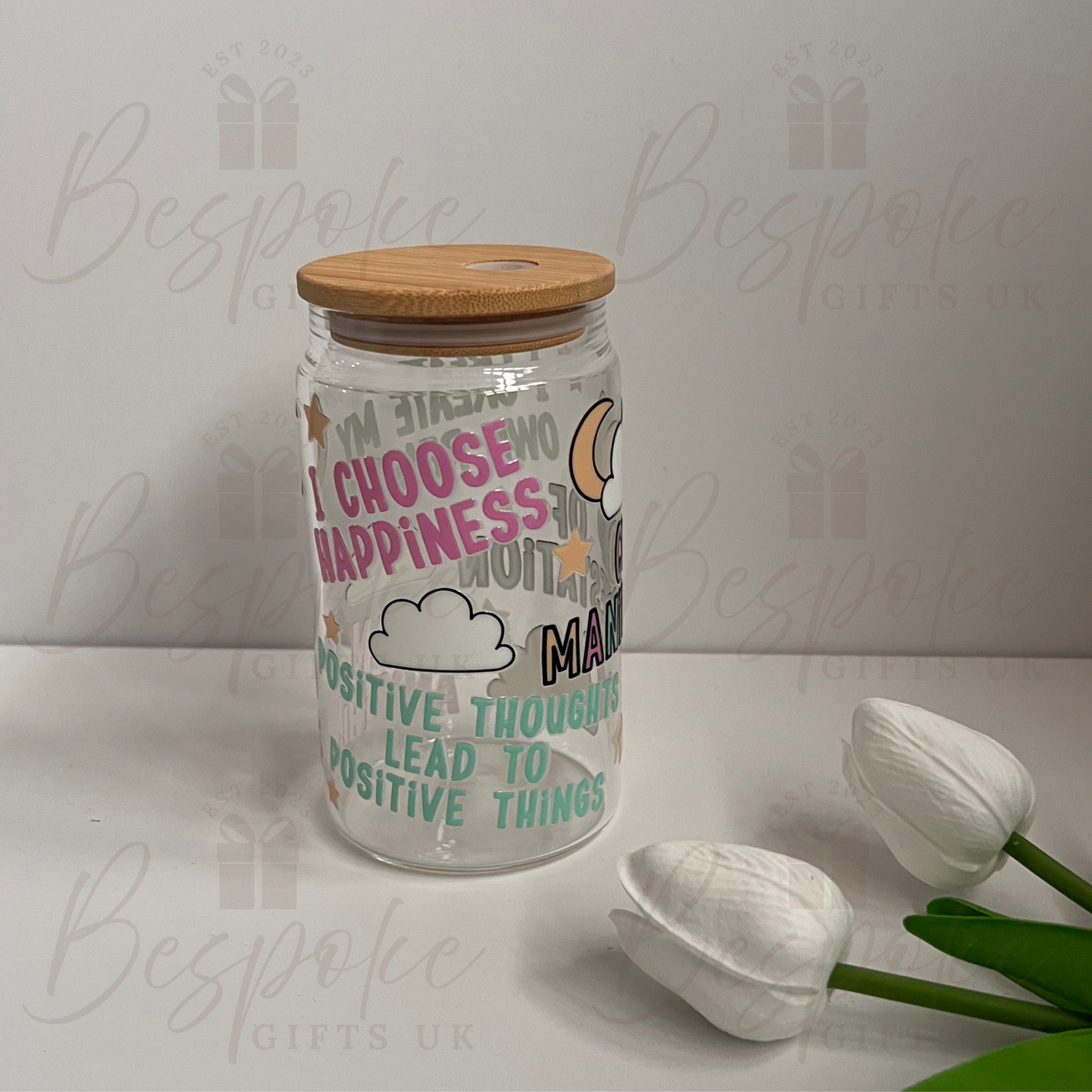 Cup of Manifestation - 16oz Glass Tumbler