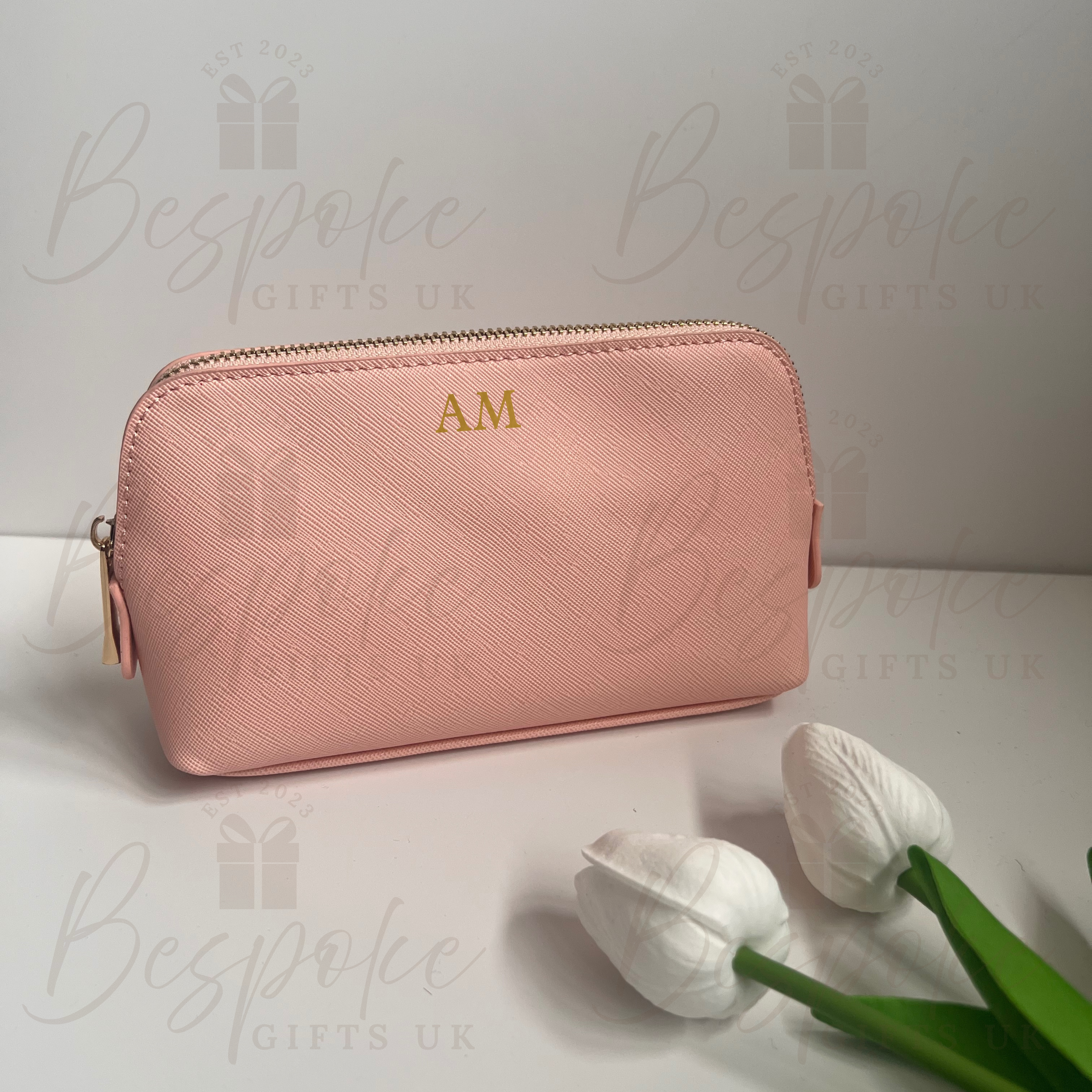 Monogrammed Small Cosmetic Bag