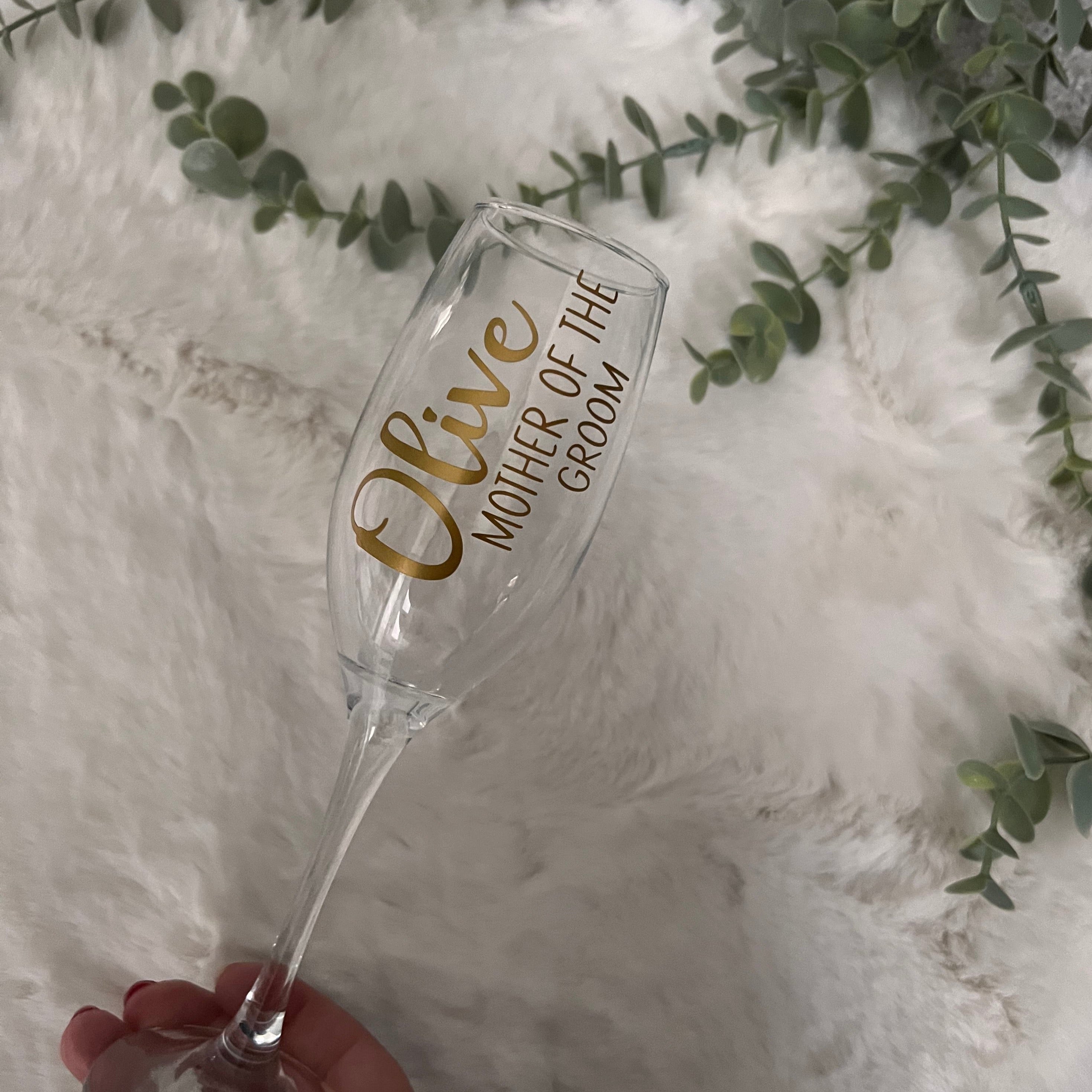 Personalised Wedding Champagne Glasses
