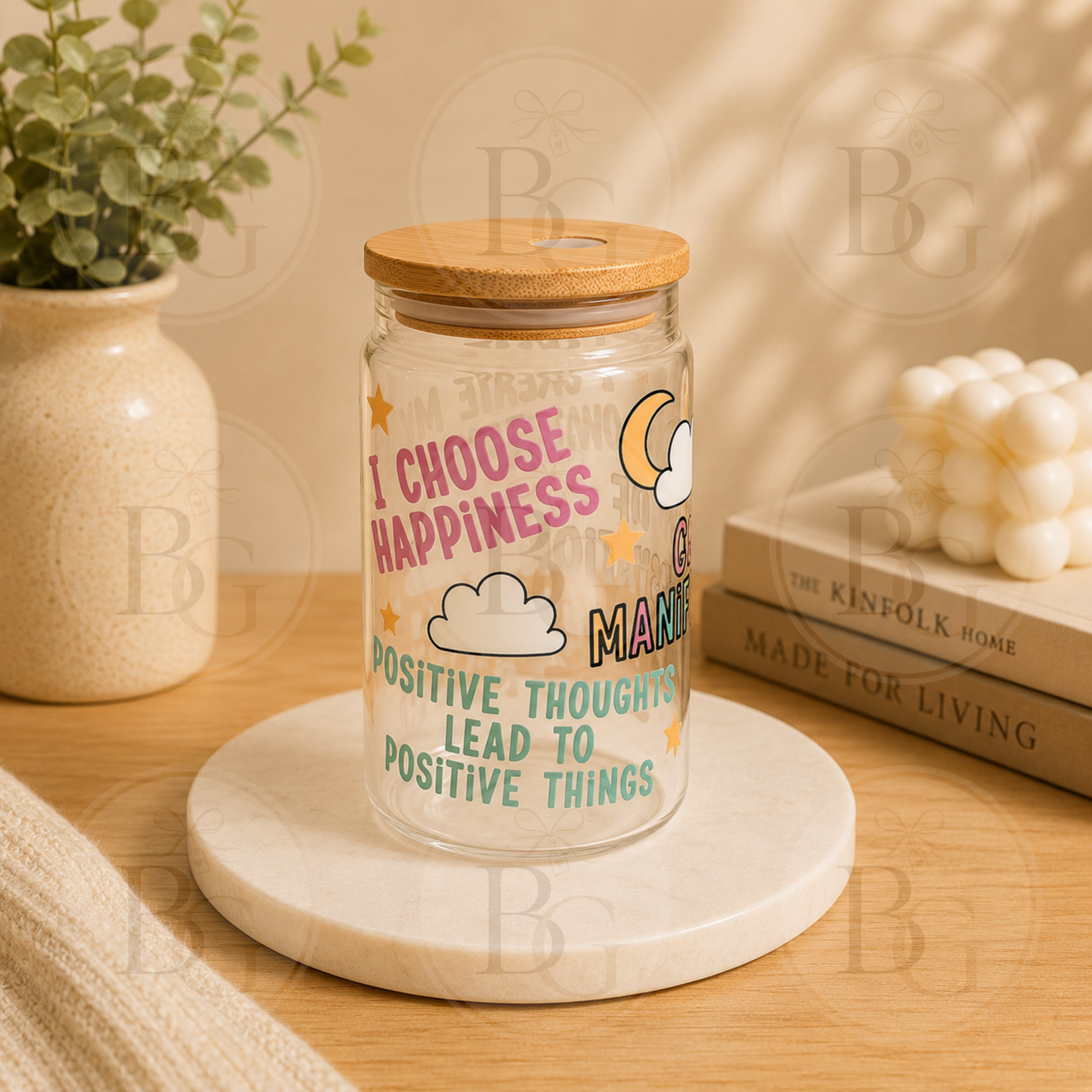 Cup of Manifestation - 16oz Glass Tumbler