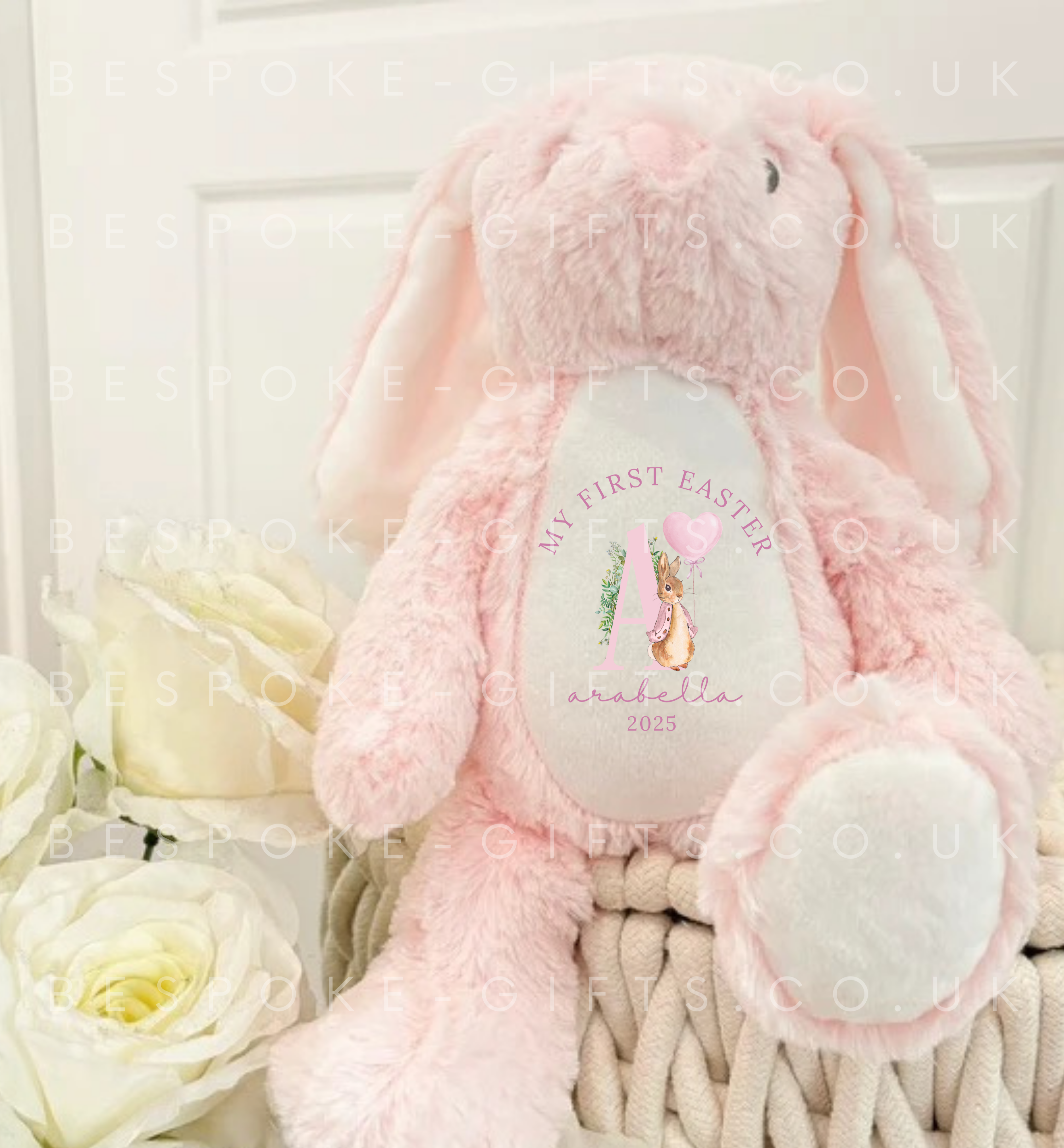 My First Easter - Personalised Bunny - Pink