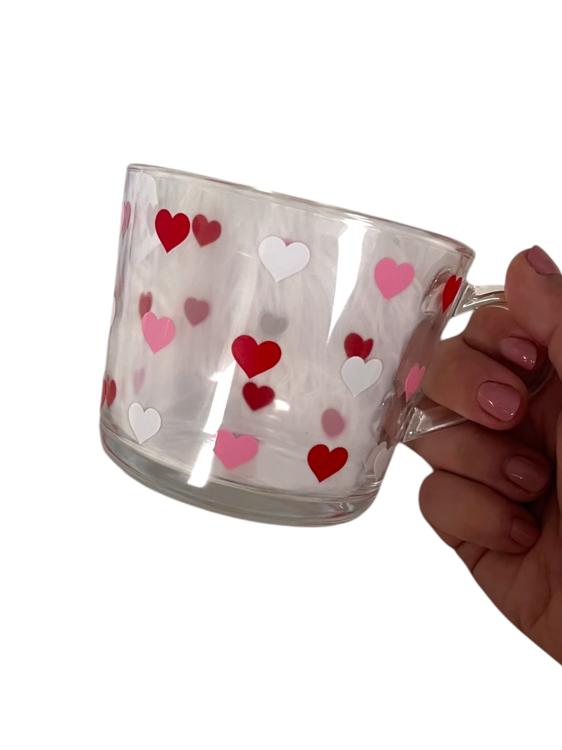 Valentine’s Hearts - Glass Mug