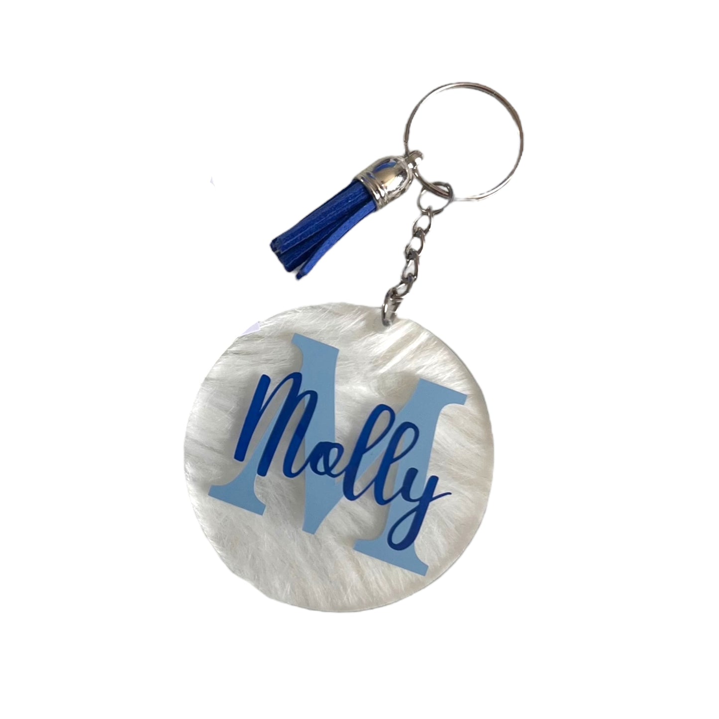 Personalised Name/Initial Acrylic Keyring