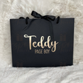 Personalised Black Wedding Gift Bags - Medium