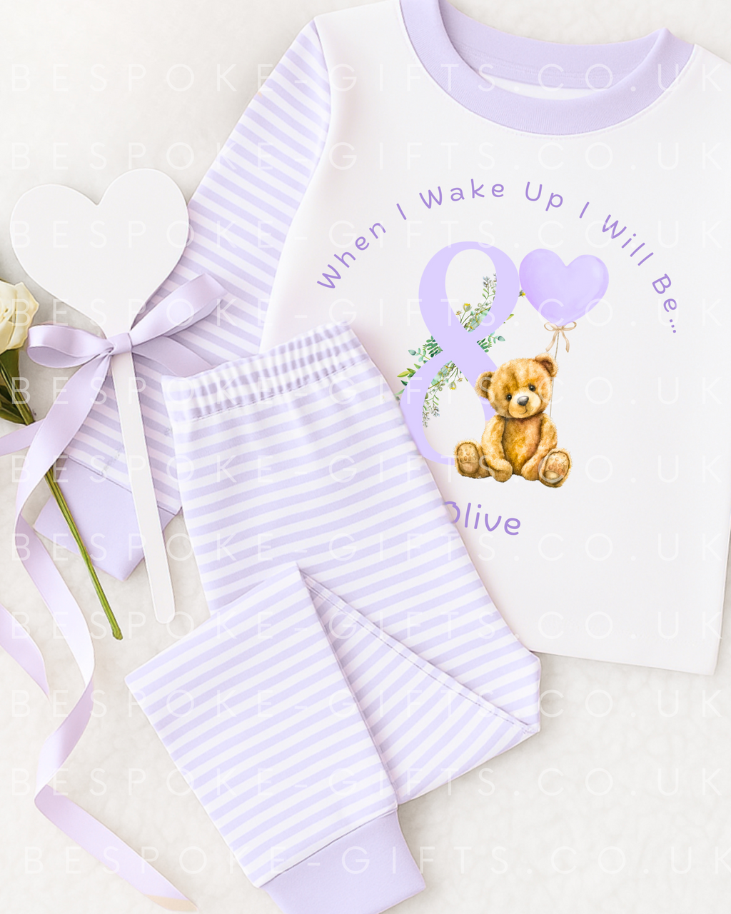 When I Wake Up I Will Be - Teddy Design - Lilac