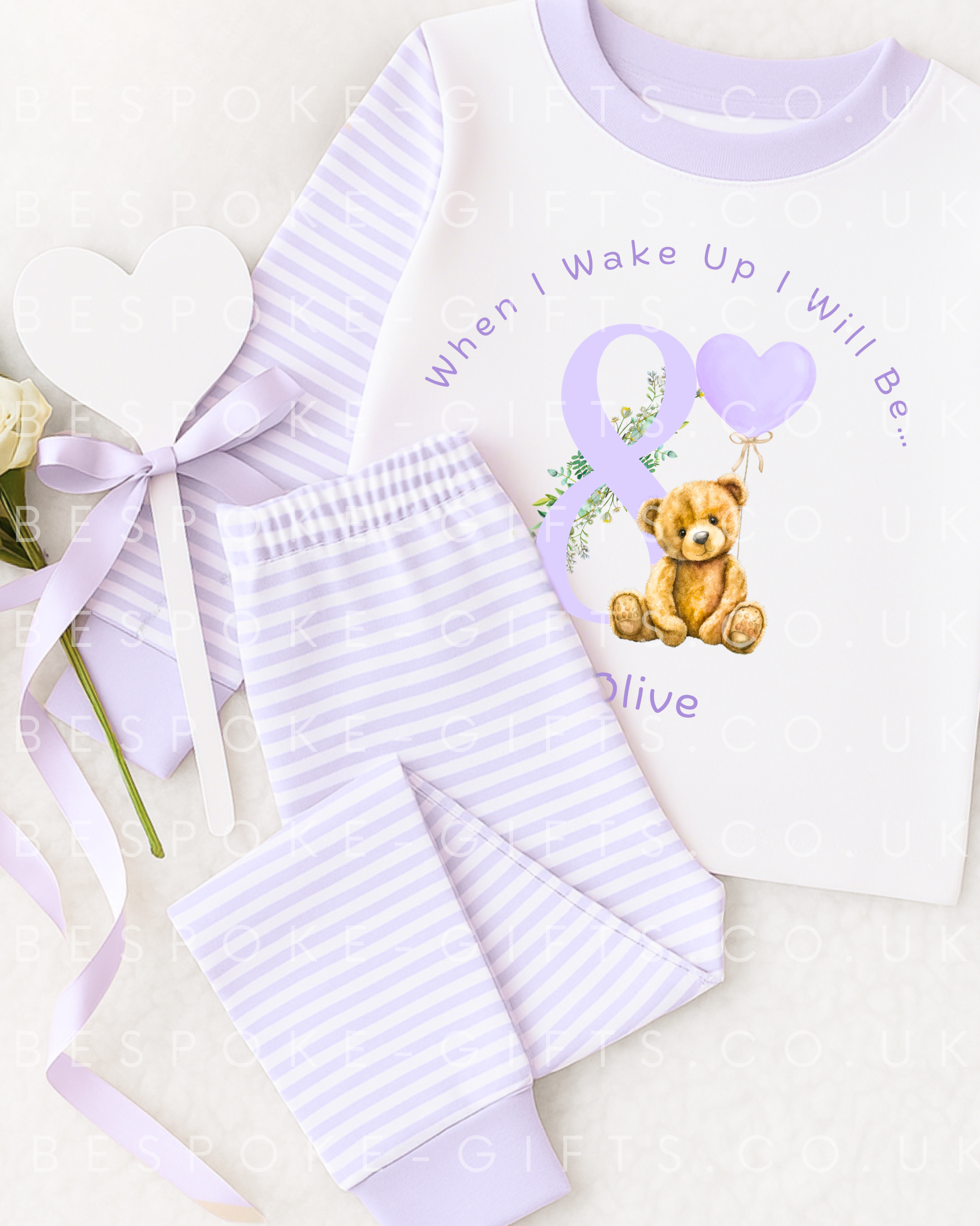 When I Wake Up I Will Be - Teddy Design - Lilac