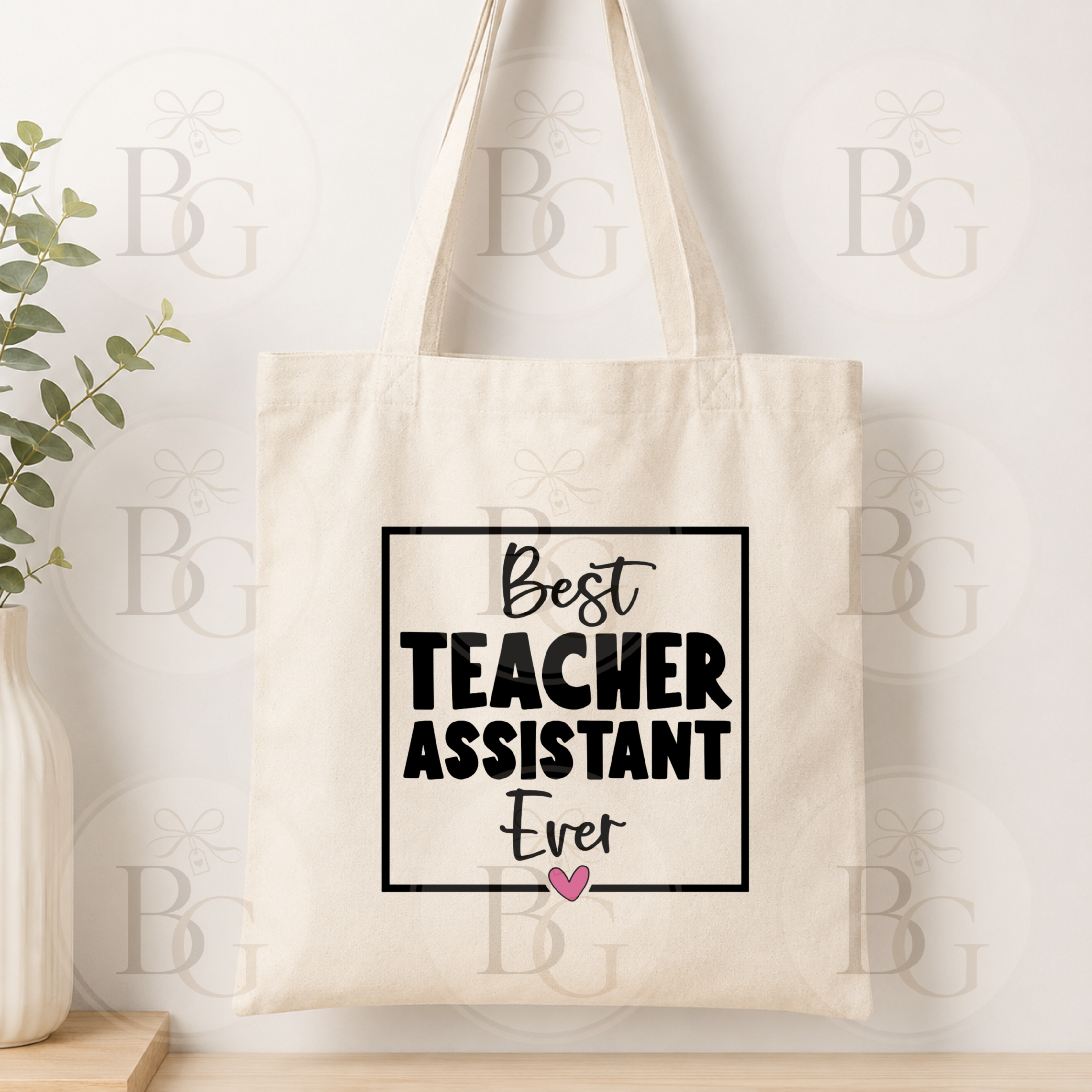 Best Teaching Assistant Ever Tote Bag – Thank You Gift for Teaching Assistants