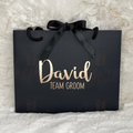 Personalised Black Wedding Gift Bags - Small