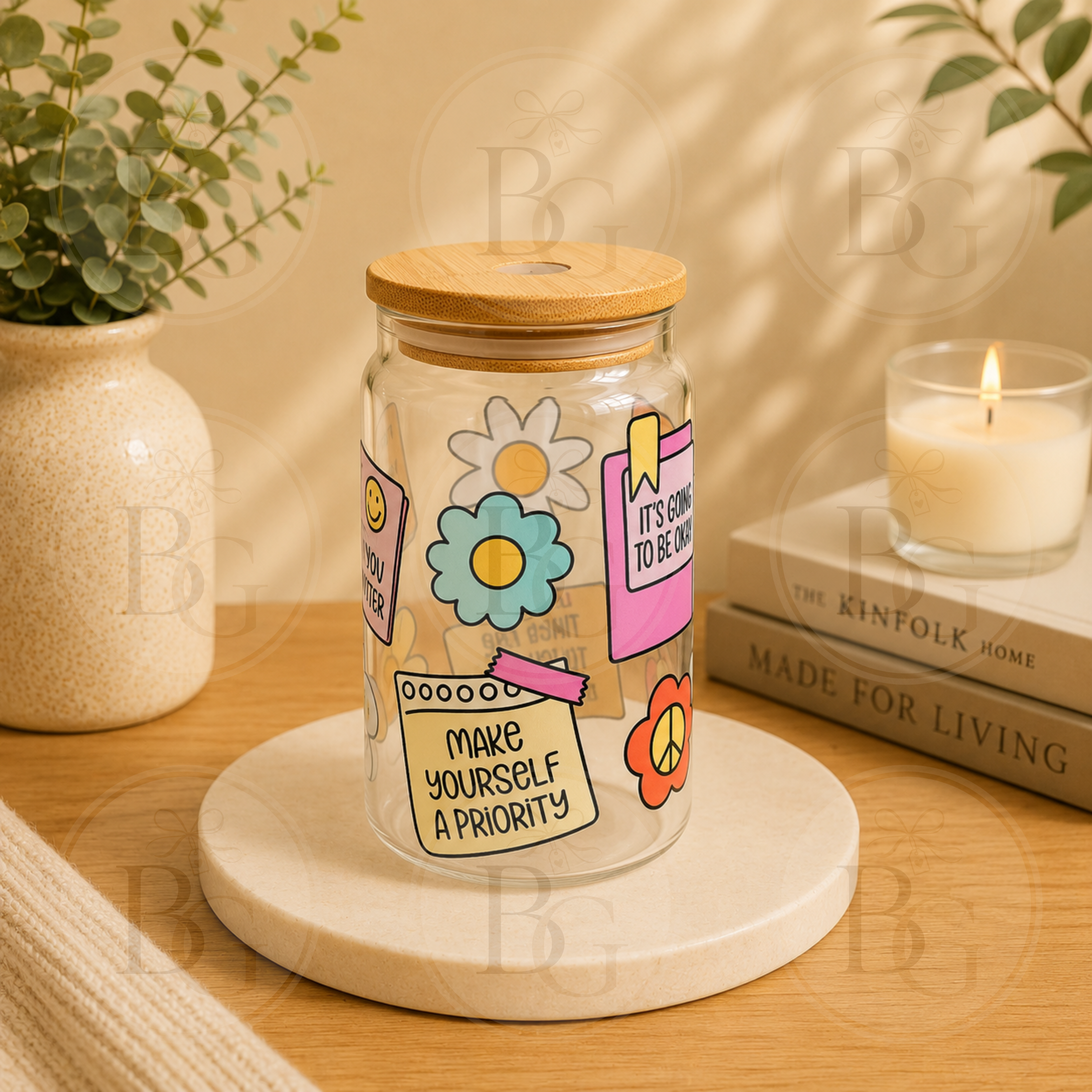 Reminders - 16oz Glass Tumbler