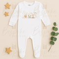 Born In 2026 - Long Sleeve Sleepsuit - Safari Design