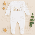 Born In 2026 - Long Sleeve Sleepsuit - Farm Design